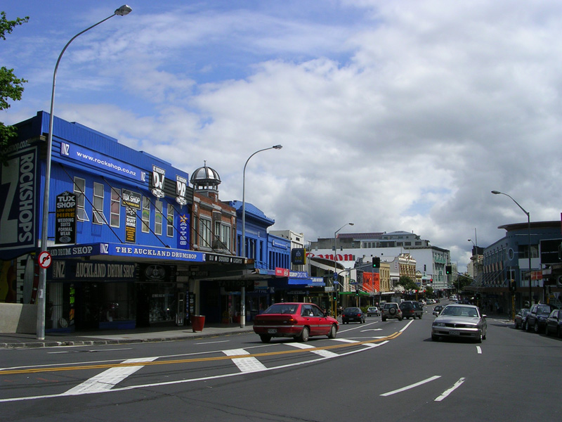 Nightlife-Mile bei Tag: Karangahape Road