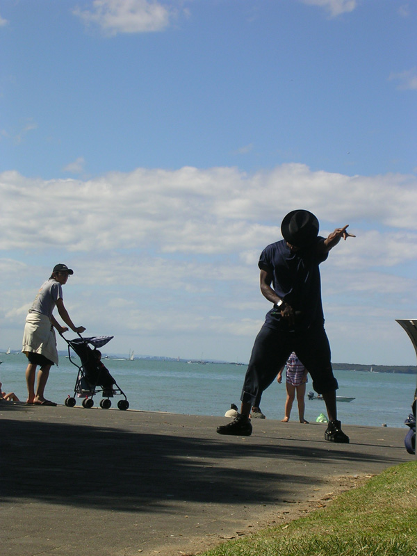 Stra�enk�nstler an der Mission Bay