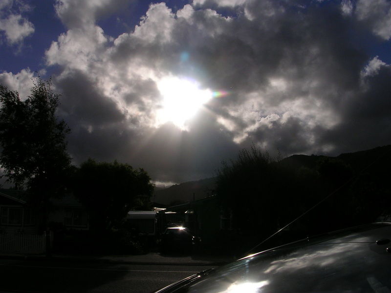 Sonnenstrahlen begleiten uns nach Wellington