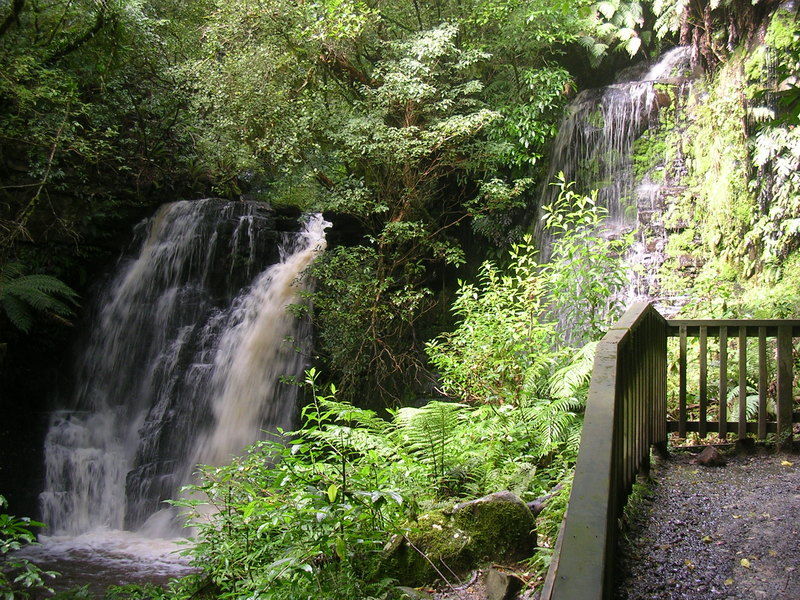 Wasserfall II noch einmal im Weitwinkel