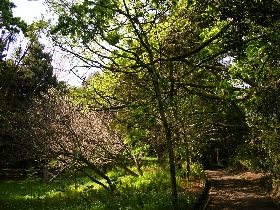 der Eingang zum Park