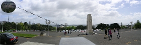 der Blick vom Auckland War Memorial Museum