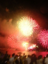 Feuerwerk an der Princess Wharf
