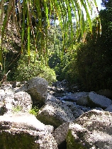 der Fluss vom Wasserfall