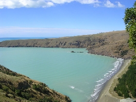 Okains Bay von weiter oben