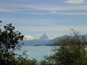 noch einmal Mount Cook im Zoom