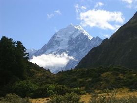 Mount Cook vom Hooker Valley aus